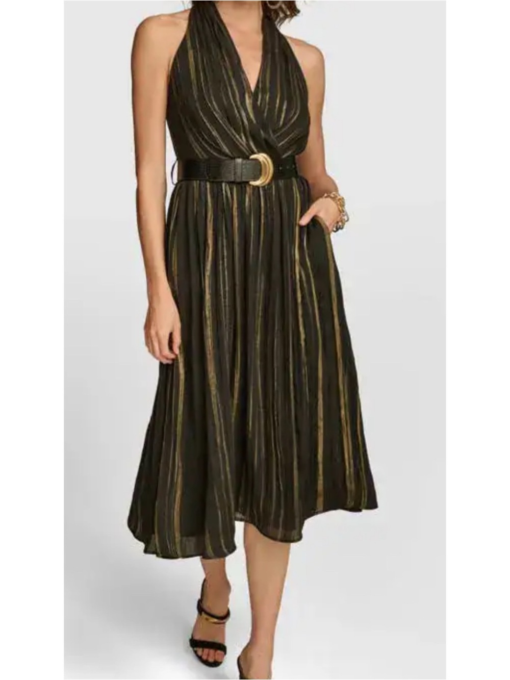 Donna Karan NY Metallic Midi Dress
Size 14